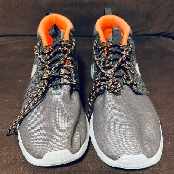 NEW Nike Roshe Run Mid QS London Mens Size 9 US Sneakers Smoke Cool Gray Granite - Picture 5 of 8